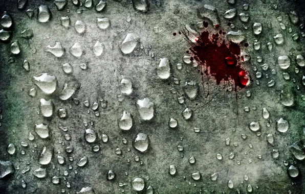 Water, drops, blood, styling, scratches, bloody
