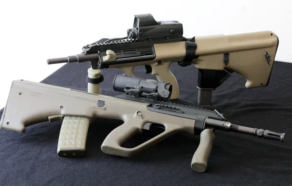 Pair, machines, Tavor, TAR-21, STEYR Aug