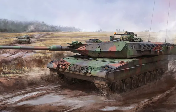Germany, The Bundeswehr, German main battle tank, MBT, Leopard II A5/A6 Early