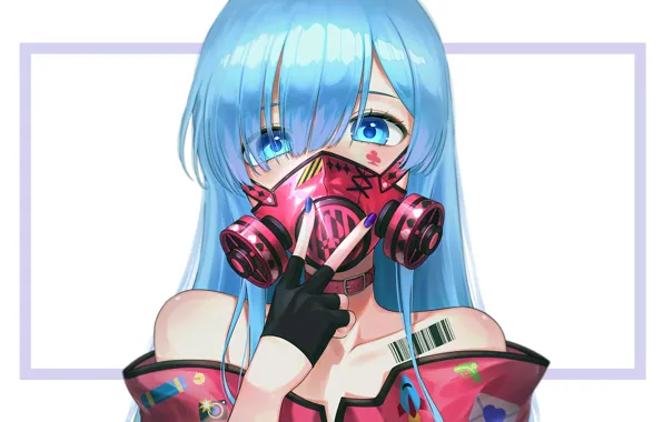 Girl, gas mask, From scratch, REM, Re Zero Kara Hajime Chip Isek Or Seikatsu, Life …