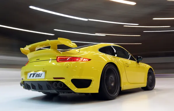 Picture yellow, tuning, 911, Porsche, Reputation, RT-35