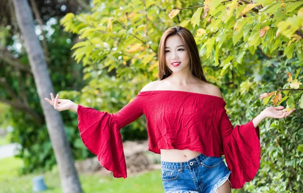 Picture summer, girl, Asian