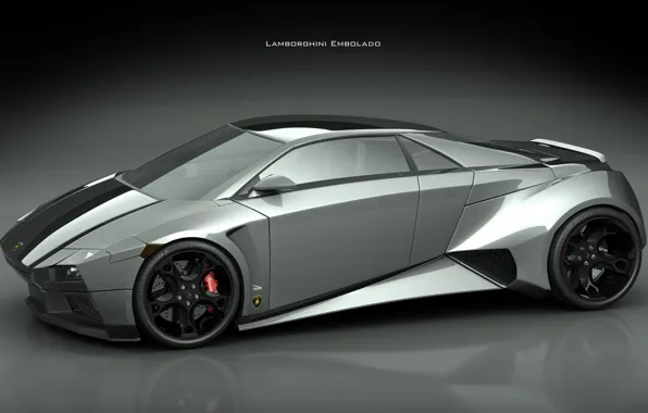 Grey, power, Lamborghini Embolado