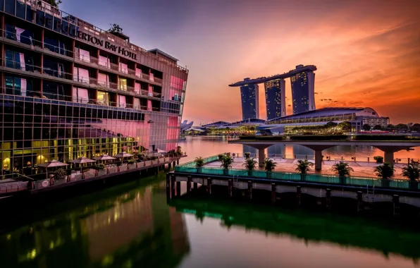 Picture landscape, the city, Singapore