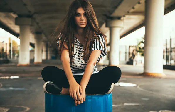 Look, Girl, sitting, Victor Ambartsumov