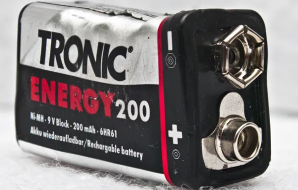 Macro, battery, 9V Battery