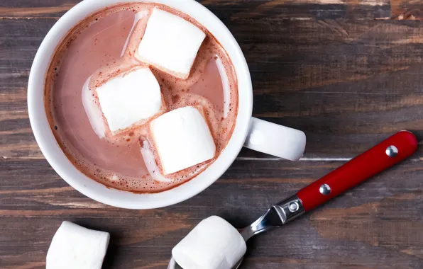 Coffee, hot, spoon, Cup, drink, marshmallows, marshmallows, marshmallow