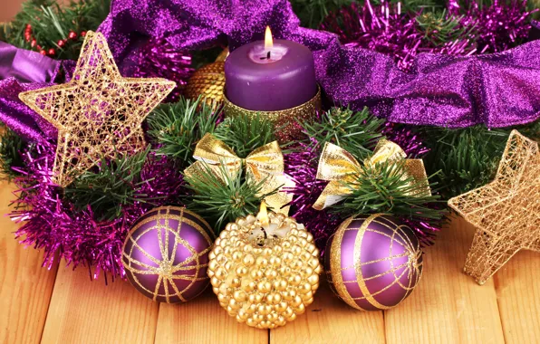 Picture stars, decoration, tape, candles, new year, stars, Merry Christmas, candles