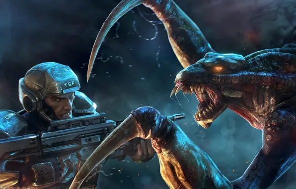The opposition, warrior, monster, Natural Selection 2