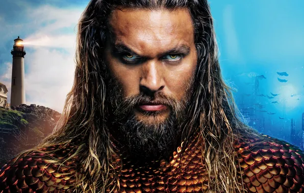 Poster, comic, DC Comics, Aquaman, Jason Momoa, Jason Momoa, Aquaman