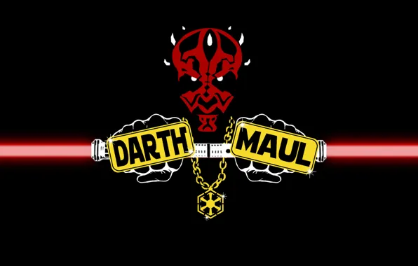 Minimalism, Star Wars, Darth Maul, Lightsaber, Star Wars, lightsaber, sith, Darth Maul