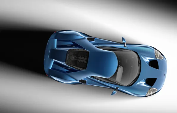 Concept, Ford, Blue, View, The concept, Ford, Top, 2017