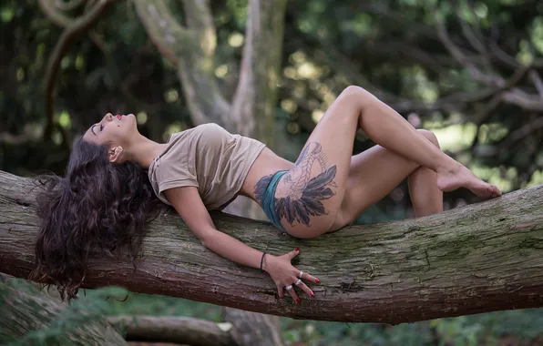 Sexy, pose, model, body, panties, makeup, Mike, figure