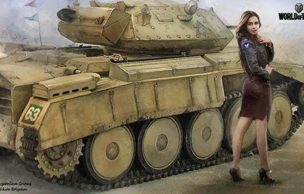Girl, tank, girl, tanks, WoT, World of tanks, tank, World of Tanks