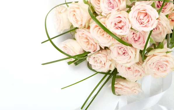 Roses, bouquet, pink, flowers, roses, pink roses