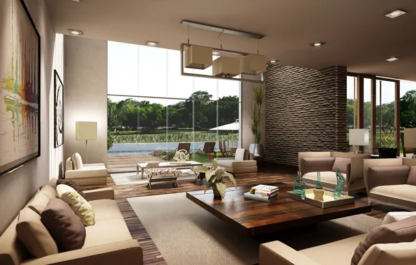 Picture Villa, interior, living room