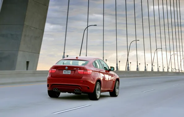 Picture Red, Bridge, BMW, BMW, Jeep, In Motion