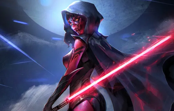 Picture Star wars, starwars, jeremy chong, Lady Darth Maul, the daughter of Darth Maul, Daughter of …