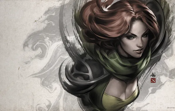 Girls, Red, Dota2, Windranger