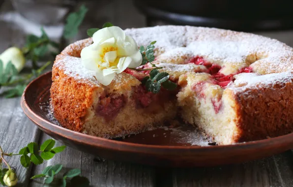 Picture flowers, pie, cakes