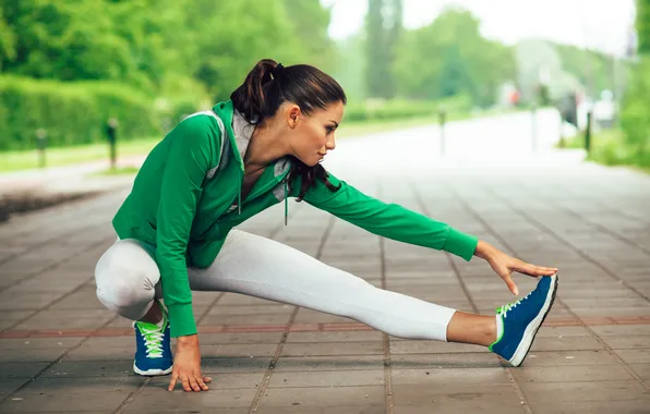 Picture girl, beautiful, exercise, female, fitness, athlete, healthy, jogger