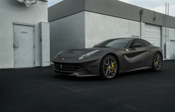 Picture Ferrari, Black, Matte, Berlinetta, F12