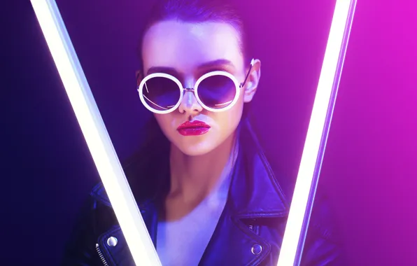 Picture sunglasses, make up, lights, Spotlights
