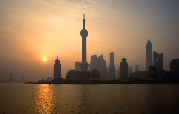 Dawn, China, Shanghai