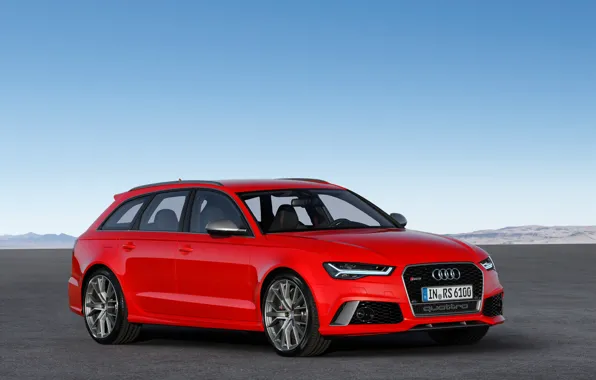 Picture red, Audi, Audi, Red, universal, Before, RS 6