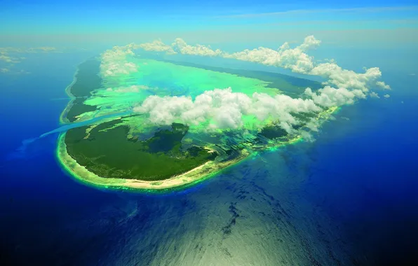 Picture island, ocean, island, atoll, ATOL