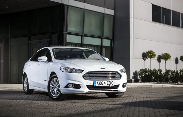 Photo, Ford, White, Tuning, Car, Hybrid, Front, Mondeo