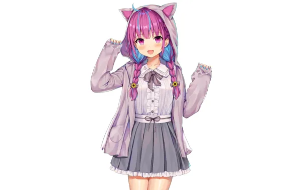 Girl, sexy, pink hair, long hair, anime, beautiful, pretty, attractive