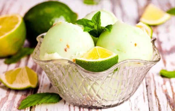 Picture ice cream, lime, citrus, dessert, treat