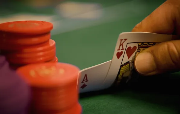 Card, hand, chips, ACE, poker, king, poker