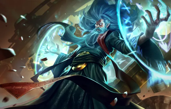 Magic, fantasy, League of Legends, Riot Games, Esben Lash Rasmussen, Zilean, SixMoreVodka