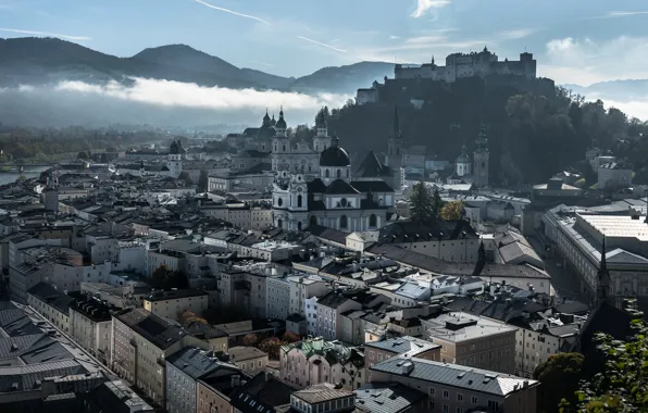 The city, morning, Salzburg