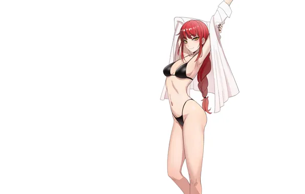 Girl, hot, sexy, anime, pretty, babe, bikini, red head