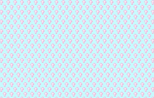 Picture white, pink, blue, cross, texture