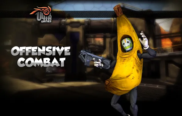 Picture bananas, shooter, Innova, Fogeym, Innova, 4Game, Offensive Combat, online game