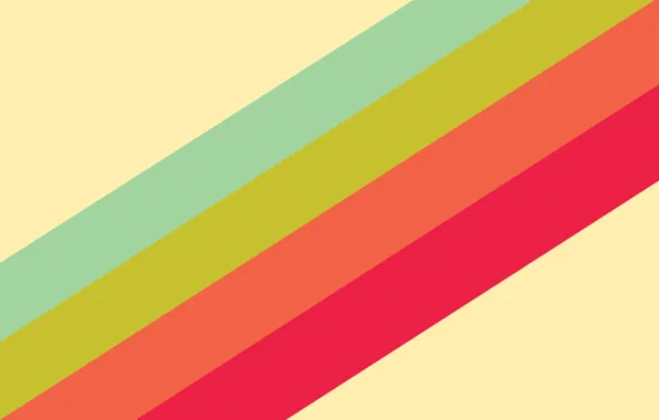 Picture strips, orange, red, green, blue, rainbow