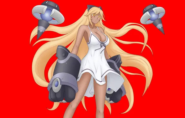 Warrior, anime, oppai, Arcadia, dress, manga, blonde, bishojo