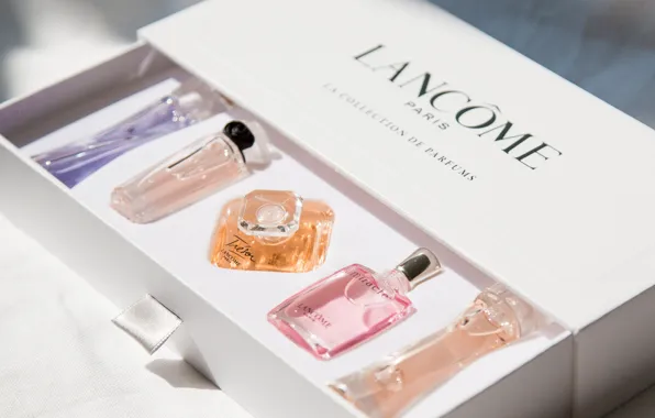 Box, collection, perfume, Lancôme Paris