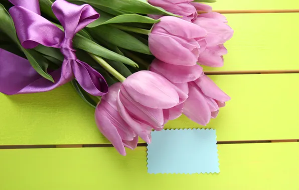 Flowers, bouquet, tulips, pink, wood, pink, flowers, beautiful
