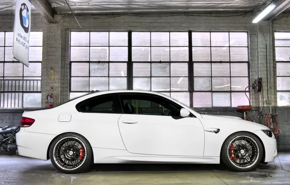Picture white, Windows, bmw, BMW, profile, white, wheels, e92