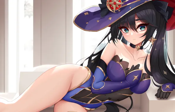 Picture kawaii, girl, sexy, cleavage, boobs, anime, pretty, breasts