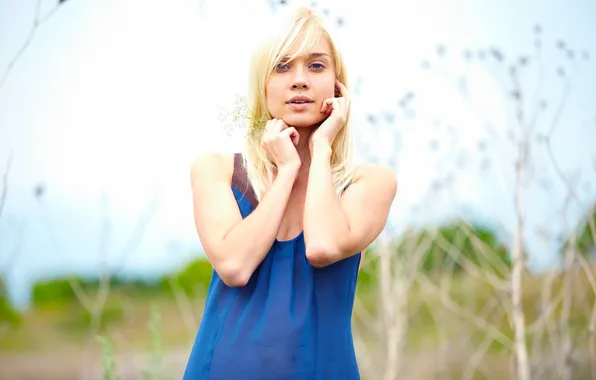 Girl, Look, Blonde, Model, Lips, Face, Eyes, Beauty
