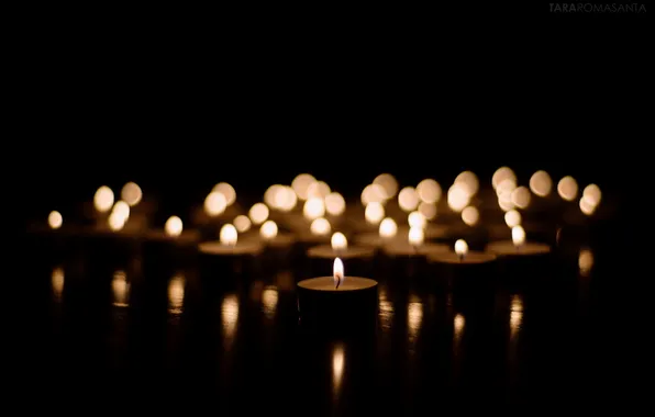 Lights, background, candles