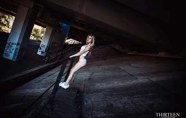 Ass, girl, bridge, photographer, girl, photography, photographer, Thirteen