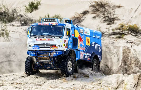 Picture Sand, Truck, Master, Russia, Kamaz, Rally, Dakar, KAMAZ-master