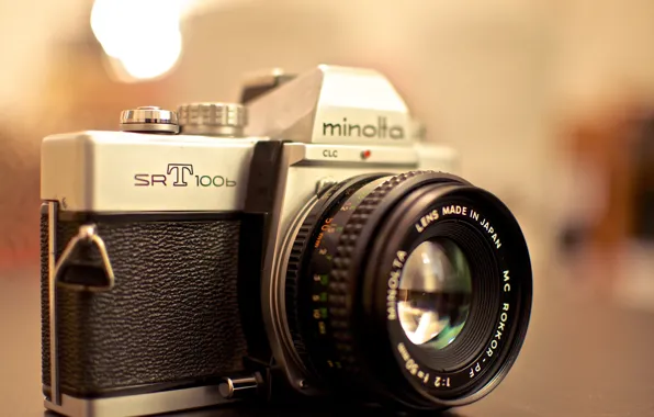 Background, camera, Minolta SRT 100b